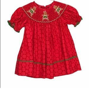 Velani Christmas Gingerbread Man Boutique Dress